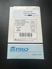 New X-10 Pro XPR-W Duplex Receptacle w/ sense Feature On Both Outlets White