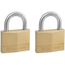 Master Lock 150EURT Solid Brass 50mm 5-Pin Lock - Equal Key X 2