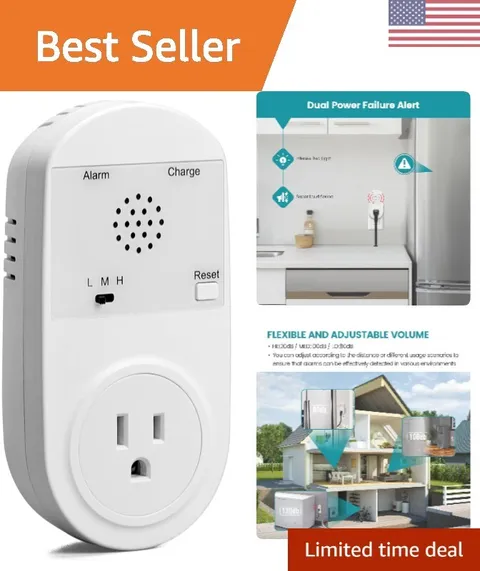 Power Outage Alarm with Adjustable Volume - LED Indicator Lights - Perfect fo...