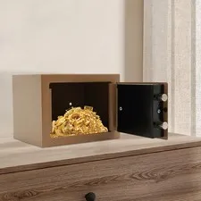 Small Safe Box with Drop Slot, Safe Box for Money, Cash Safe Box for Cabinets