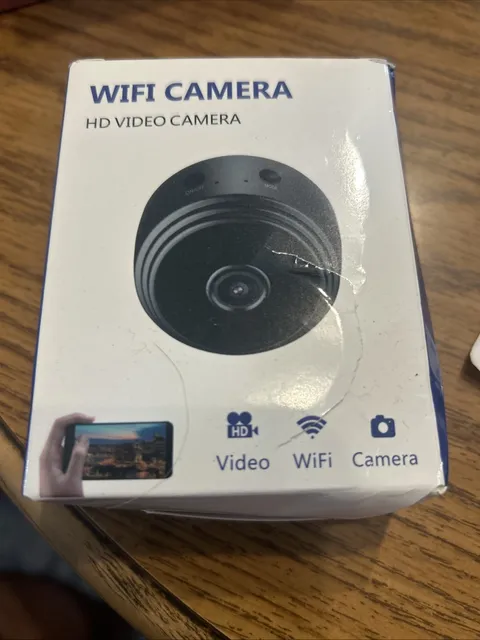A9 Mini WiFi Camera 1080p HD Wireless Security Video Monitor Black 5VDC 1A