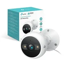 Kasa 2K+ Outdoor Wired Security Camera, KC420WS 1 Count (Pack of 1), White