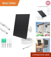 22% Conversion Rate Adjustable Solar Panel for Rechargeable Outdoor Cameras