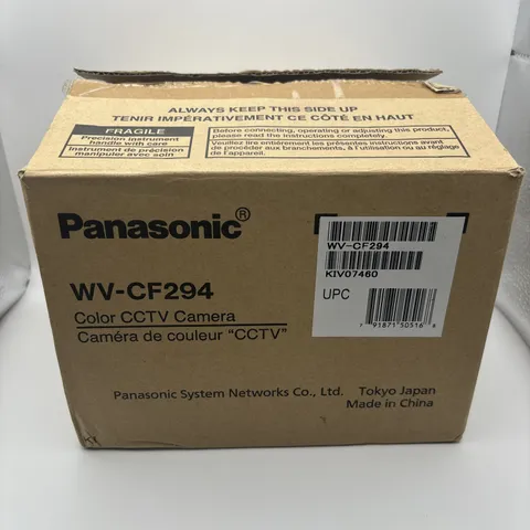 PANASONIC WV-CF294 Security Color Camera W/540TVL 2.8-10mm Varifocal Lens IN BOX