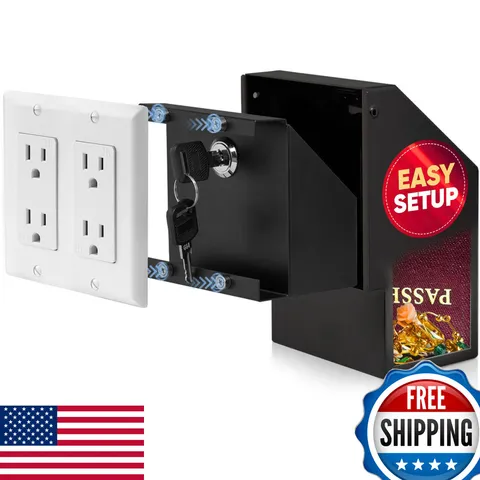 Elder Welder Electrical Outlet Hidden Wall Safe 100 Real Wall Plate Included