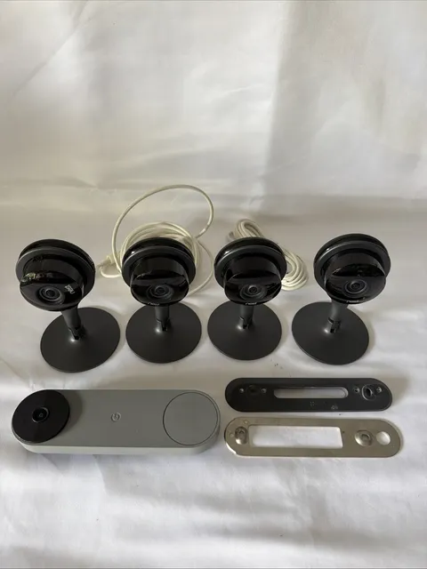 Lot Of 4 Google Nest Cam Plus DoorbellI 1st Generation NC1102ES A0005