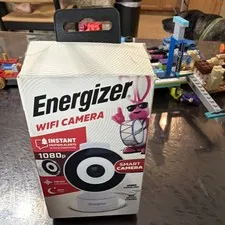Energizer Smart Wi-Fi Indoor Security Wired Camera 1080p Night Vision - White