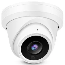 8MP 4K PoE IP Turret Outdoor 98Ft IR Night Vision, 2.8mm Wide Angle 105° FOV,...