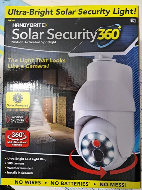 OnTel Handybrite Handybrite Solar Security 360 Motion Activated Spotlight