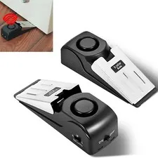 2 Pack Door Stop Alarm 120dB Security Stopper Travel Safety Home Anti-Theft