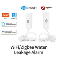 Tuya WiFi/Zigbee Water Leakage Alarm Sensor Smart Home Flood Leak Detector Smart
