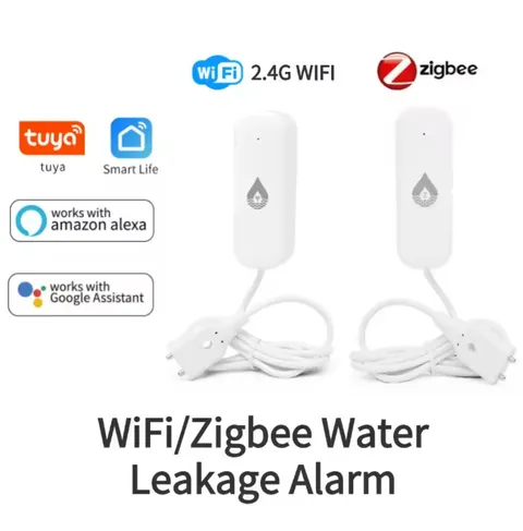 Tuya WiFi/Zigbee Water Leakage Alarm Sensor Smart Home Flood Leak Detector Smart