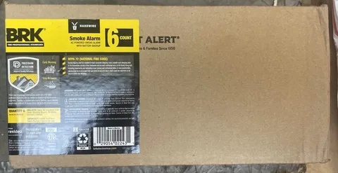 BRK SMI100-AC Smoke Alarm 6 Count New