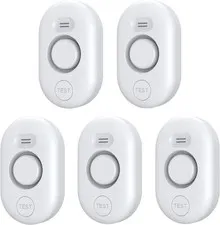 5 Pack Water Leak Detectors for Home, 100Db Water Sensor Alarm for Basement | Fl