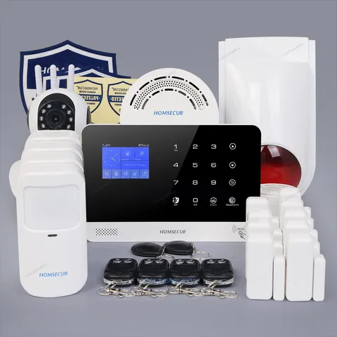HOMSECUR Business Home Security Burglar Alarm System Kit With CCTV Camera Siren