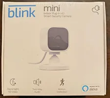BLINK MINI INDOOR PLUG-IN HD COMPACT SMART SECURITY CAMERA 1080p ~ NEW ~ SEALED