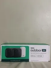 Blink Outdoor 2K+ newest model Wireless smart security camera 2K video 2 Cameras