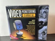 SafeSense Video Monitoring Camera Black & White Wide Angle New/Sealed 1998 RARE