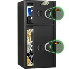 6.0 Cub Extra Safe Box, Home Safe Box with Double Door& Metal Storage Box