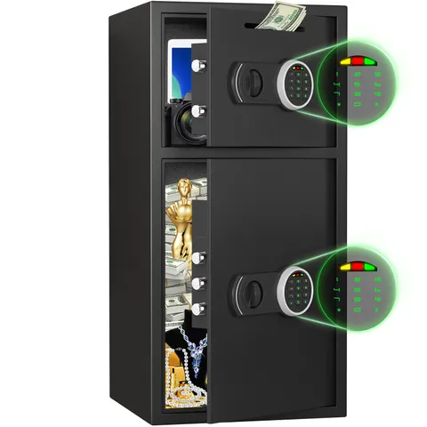 6.0 Cub Extra Safe Box, Home Safe Box with Double Door& Metal Storage Box