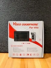 AMOCAM Wired Video Intercom Doorbell System Monitor + Door Camera