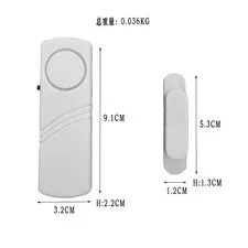 4PCS Wireless Door Window Alarm 120dB Loud Magnetic Sensor Home Anti‑Theft