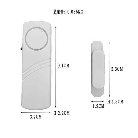 4PCS Wireless Door Window Alarm 120dB Loud Magnetic Sensor Home Anti‑Theft