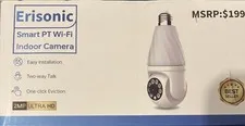 Erisonic Smart PT WiFi Indoor IP Camera 1080p Night Vision 2-Way Audio White