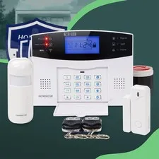 HOMSECUR Wireless &wired WIFI 4G SMS Autodial Home Alarm System SOS Intercom