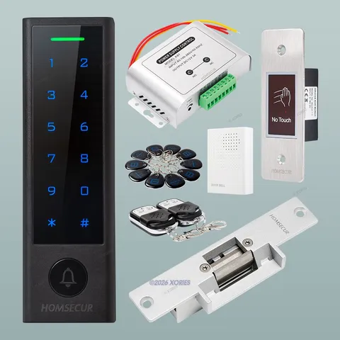 HOMSECUR Digital Keypad Door Access Control With Infrared Button+ NO Strike Lock