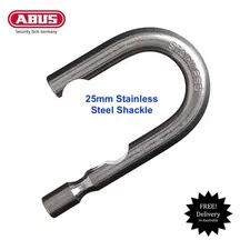 Replacement 25mm Stainless Steel Shackle Abus 8345 Series Padlocks -Free Postage
