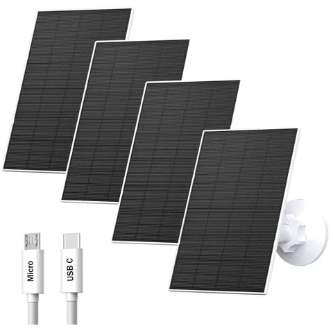 Solar Charger USB-C Port 4 Pack | Security Camera Panel