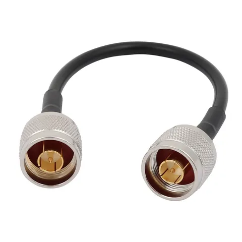 N Type Male to Male M/M Adapter Straight Connector RG58 Coax Cable 22.5cm/9inch