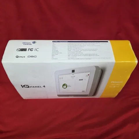 Qolsys IQ Panel 4 White Touchscreen Wireless Alarm Panel PowerG Alarm.com