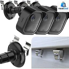 3-Pack Blink Outdoor Camera Mounts with Siding Hooks - Adjustable & Easy Install