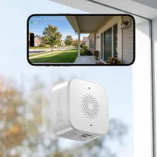 2.5K Window Camera Wireless,No-Drill Install,2.4Ghz & 5Ghz Wifi Indoor Dome Came