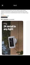 Ring Outdoor Cam Plus 2K Wireless Battery Powered Color Night Vision White