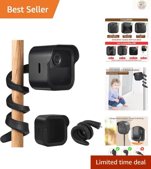 Protective Mount for Blink Outdoor Cameras - Flexible & Weatherproof