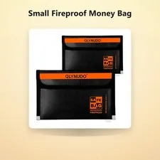 Small Fireproof Money Bag for Cash, Stealth Nesting 2-Pack | Fits Passports, ...