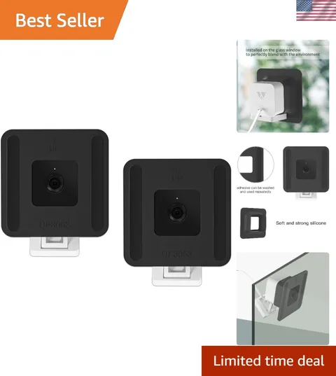 Secure Window Mount for Wyze Cam V3/V4/V3 Pro - Adhesive & Easy Installation