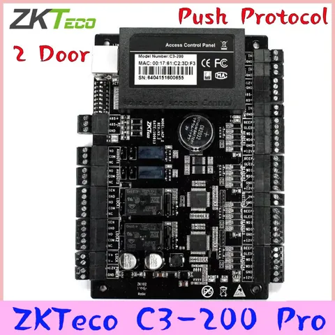 ZKTeco C3-200 Pro 2 Doors Board Access Control System IP-based Push Protocol