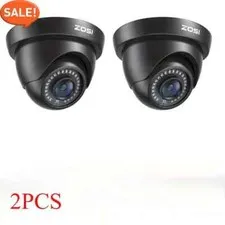 ZOSI 2PK 1080p 4In1  Security Dome Camera Outdoor Home Day Night for CCTV System