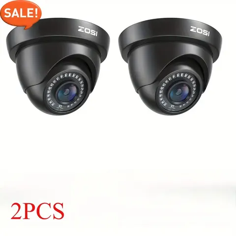 ZOSI 2PK 1080p 4In1  Security Dome Camera Outdoor Home Day Night for CCTV System