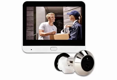 1080P Video Door Viewer, 120° Peephole Camera with 4.3 Inch Color Monitor