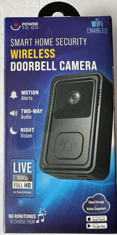 Smart Home Security Wireless Doorbell Camera - WiFi Enabled