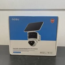 AOSU SolarCam T2 Pro Dual Solar Wireless Security Camera 3K Google Home Alexa
