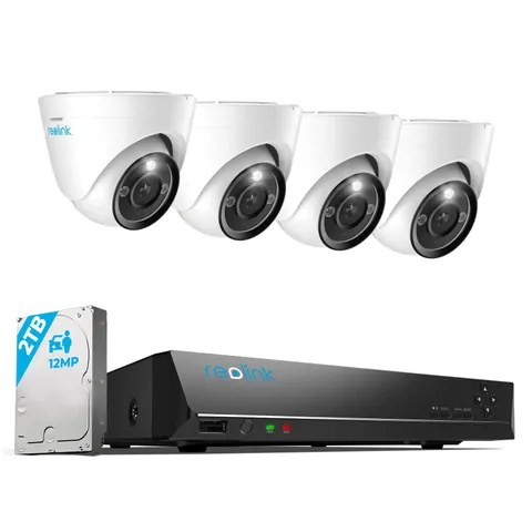 Reolink 8CH NVR Outdoor Home CCTV 12MP PoE Weatherproof Security Camera System