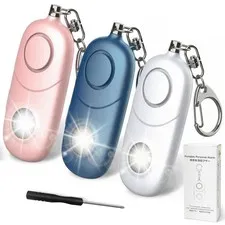 Personal Alarm for Women Keychain Alarm: 135dB Emergency Keychain Siren with ...