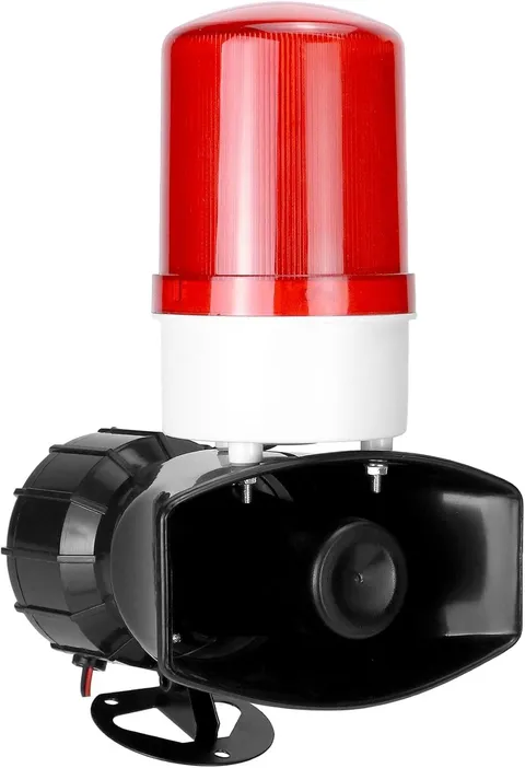 AC110V Sound and Light Alarm, 115dB High-Intensity Alarm with 90-150 Flashes Per