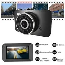 HD 1080P Car DVR Dash Cam Loop Video Recorder Camera G-sensor WDR Night Vision